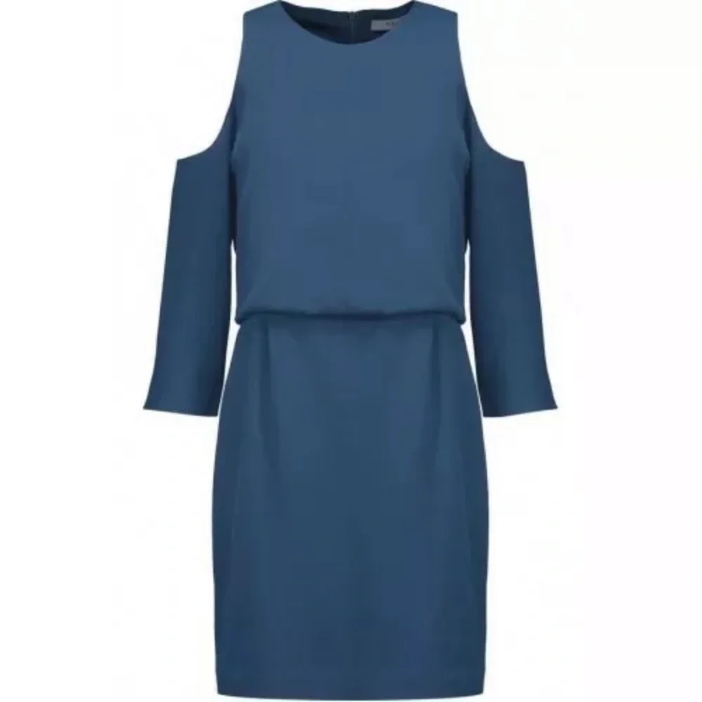 NWT Tibi Savanna Cold Shoulder Sheath Dress Delta